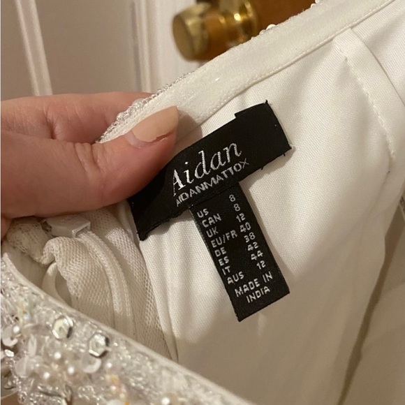 Aidan by Aidan Mattox beaded swing halter dress - Picture 5 of 5